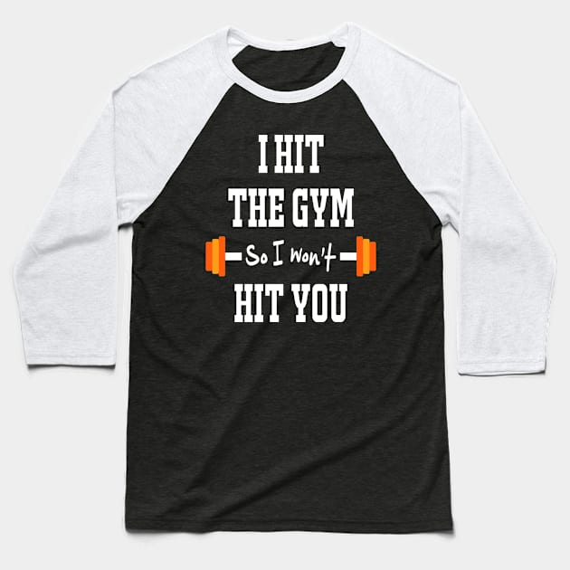 Gym Tee - Fitness Tee Baseball T-Shirt by missalona